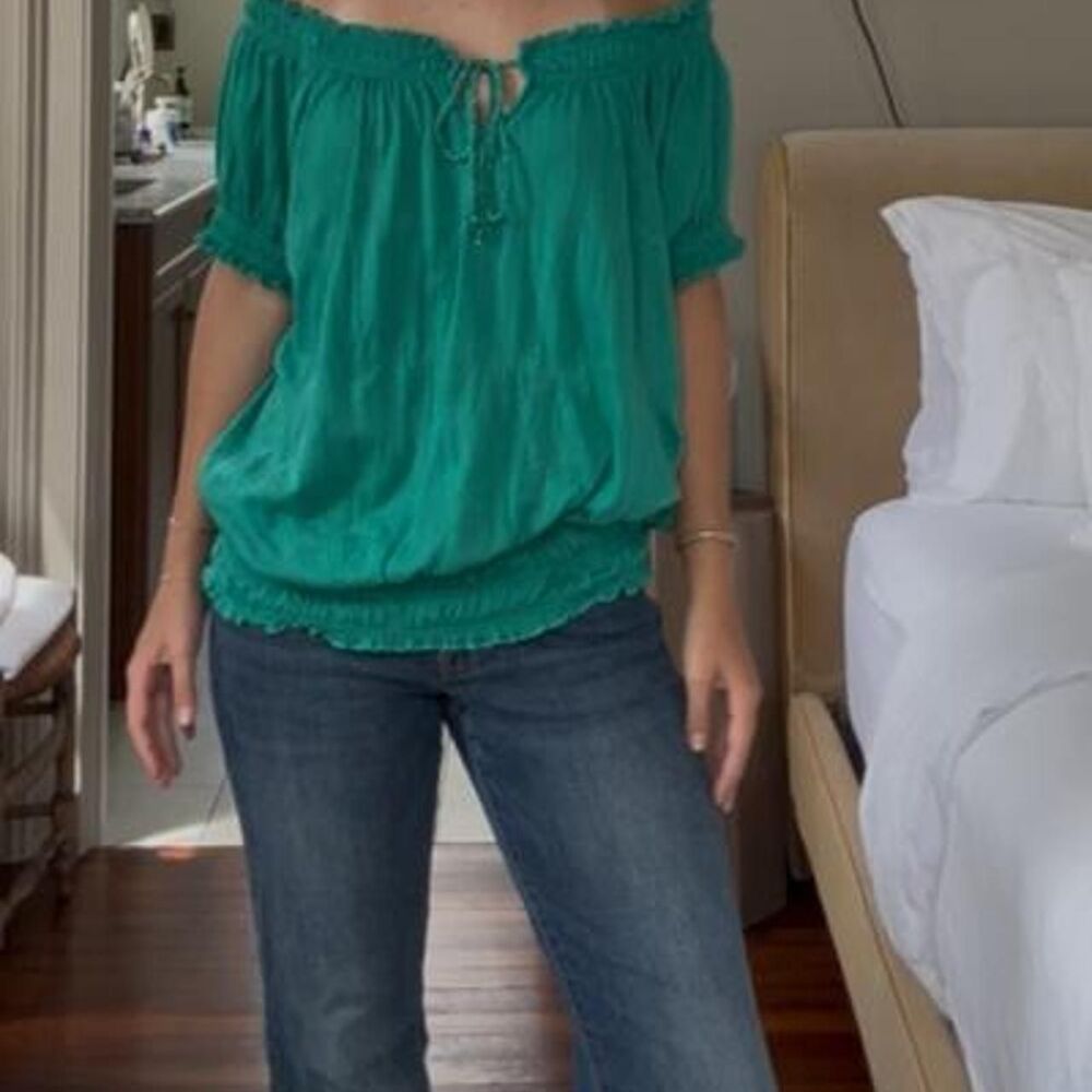 American-vintage Women's Green Blouse